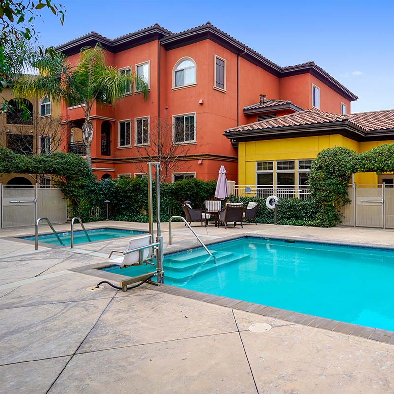 Community pool at The Terraces at San Joaquin Gardens